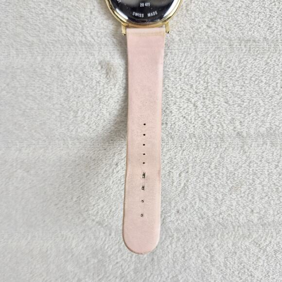 Laura Biagiotti Womens Swiss Quartz Watch Pink Leather Gold Floral 37mm Read* - Picture 12 of 16